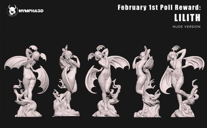 Lilith Aensland nude version NSFW alternate body Darkstalkers figure