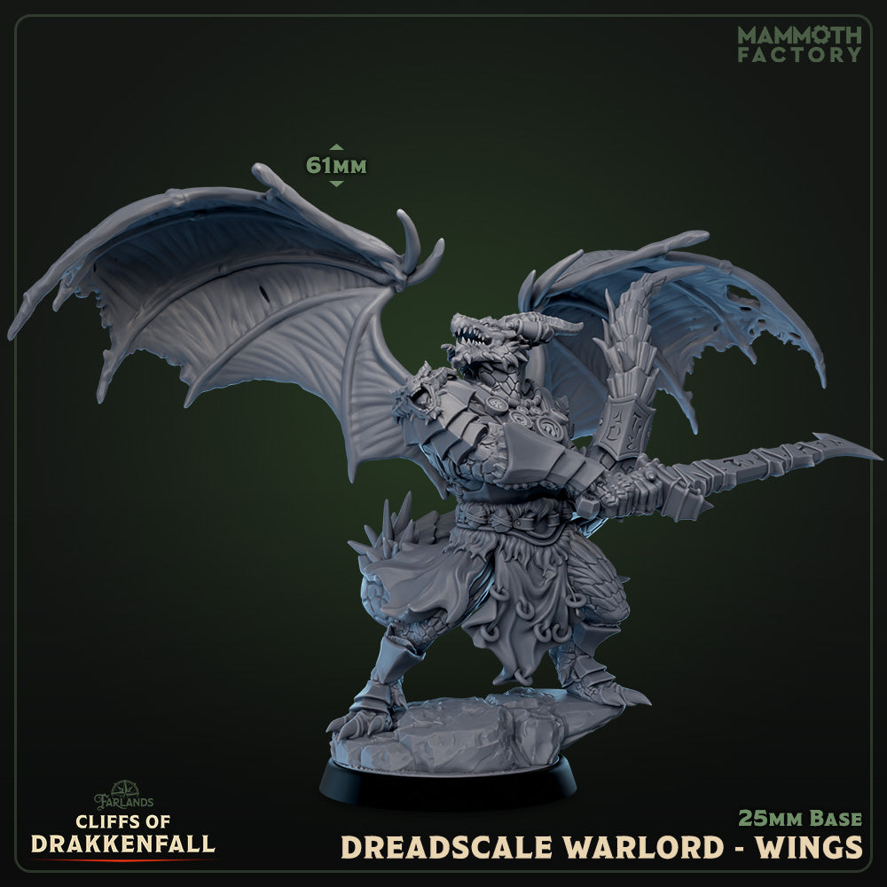 Dreadscale Warlord Dragonkin Miniature – Cliffs of Drakkenfall ...