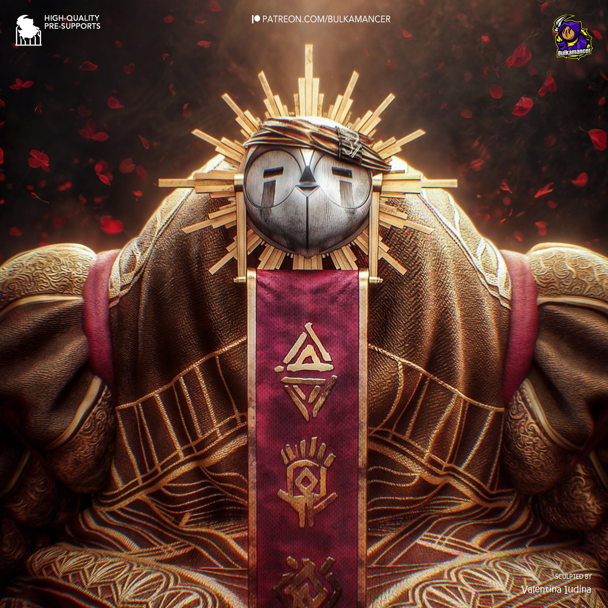 Esquie Expedition 33 collectible painted render, front view, displaying armor, sword, dagger, and scenic base.