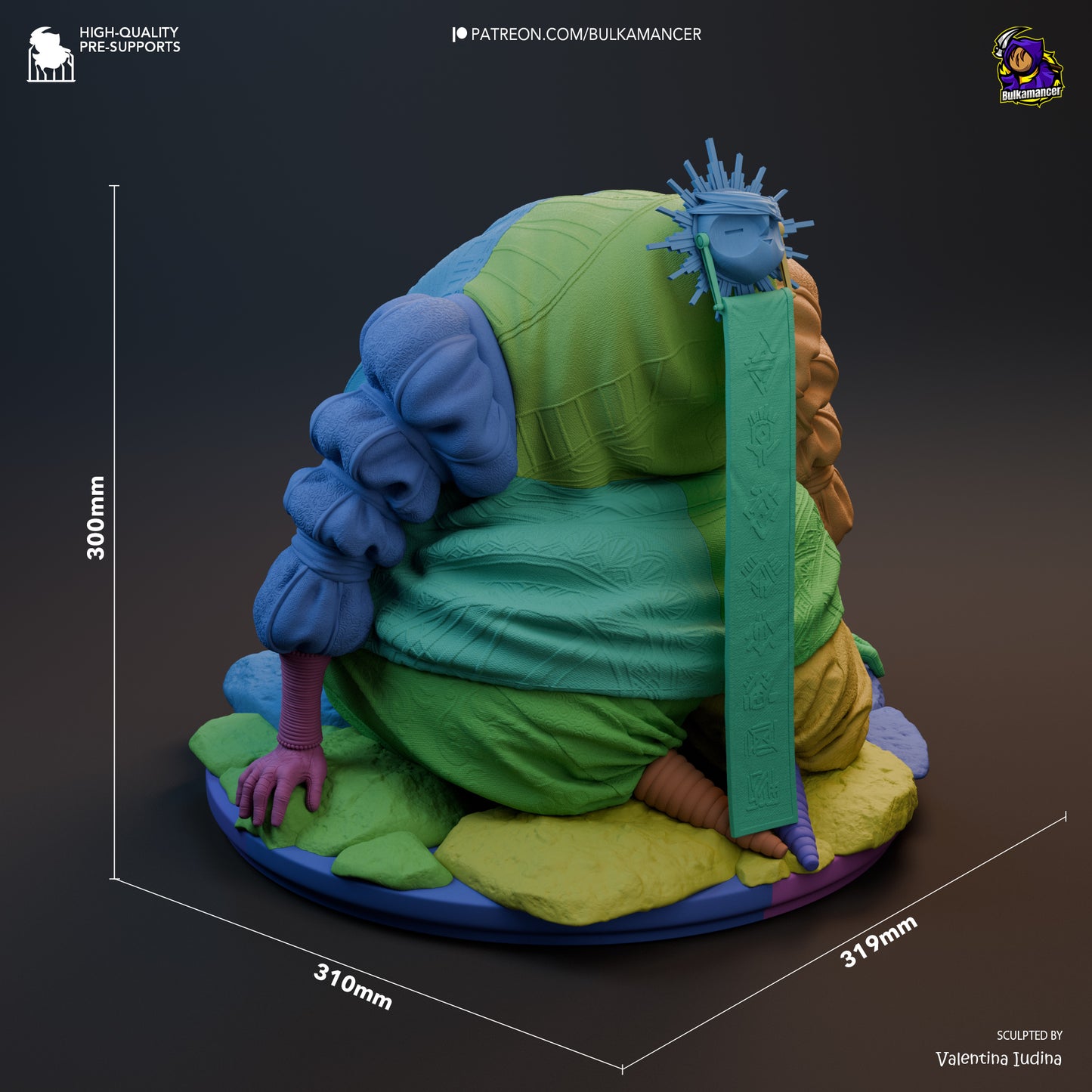 Dimensions of Esquie's massive print.