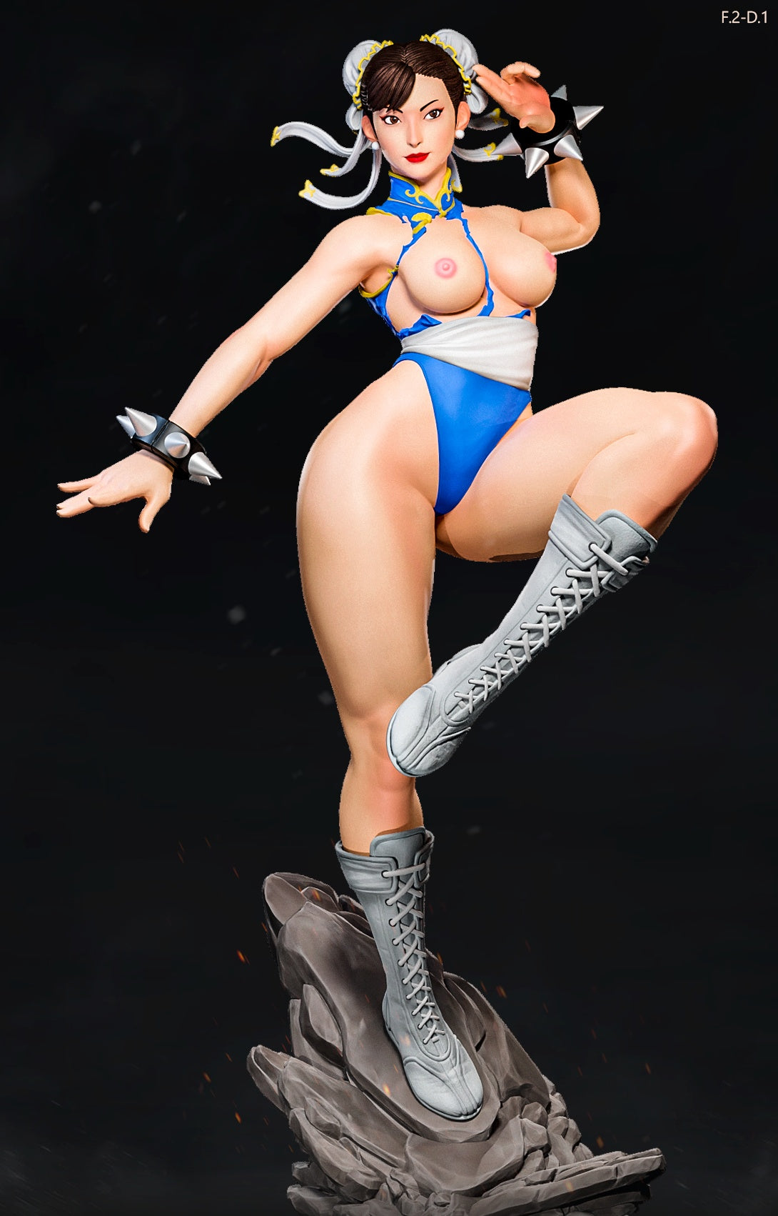 Chun-Li Pose 1 - Street Fighter (SFW/NSFW 18+ Only) - 1:6 Scale Figure