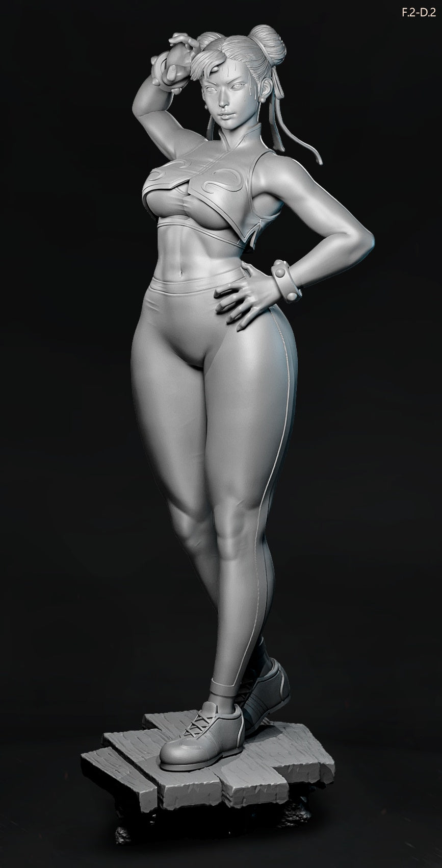 Chun-Li Pose 2 - Street Fighter (SFW/NSFW 18+ Only) - 1:6 Scale Figure