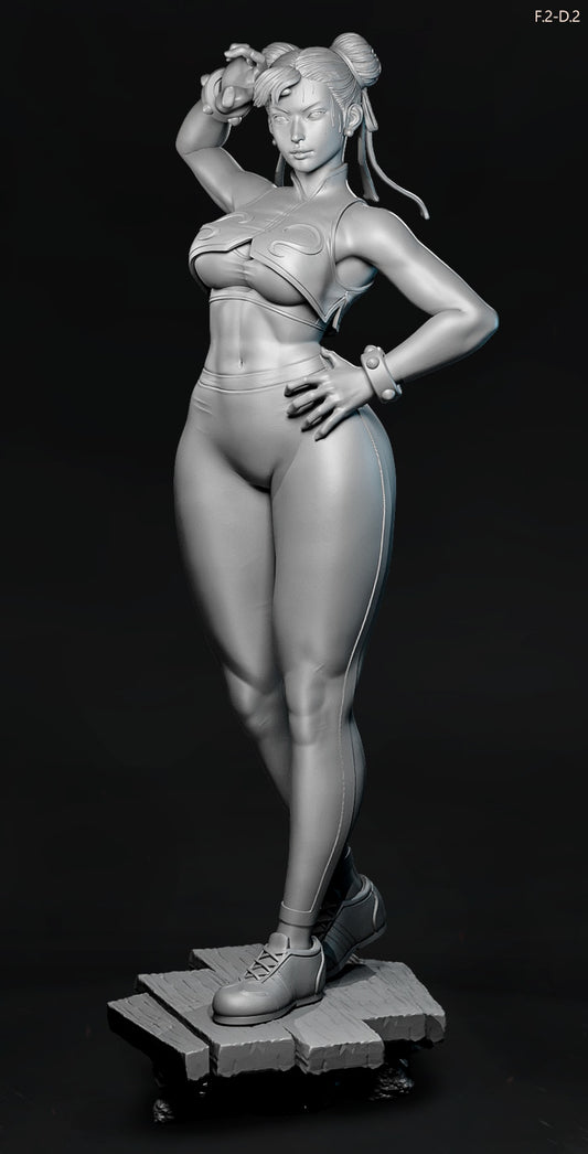 Chun-Li Pose 2 - Street Fighter (SFW/NSFW 18+ Only) - 1:6 Scale Figure