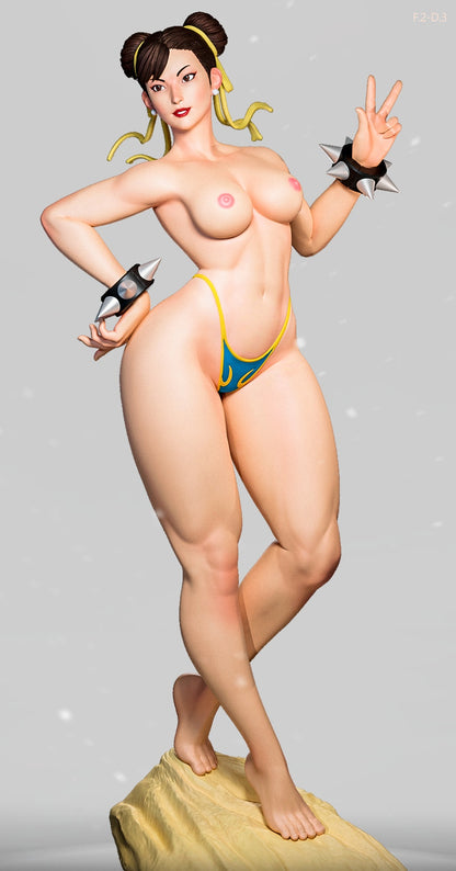 Chun-Li NSFW variant with modular torso options, Street Fighter 1:6 scale figure.