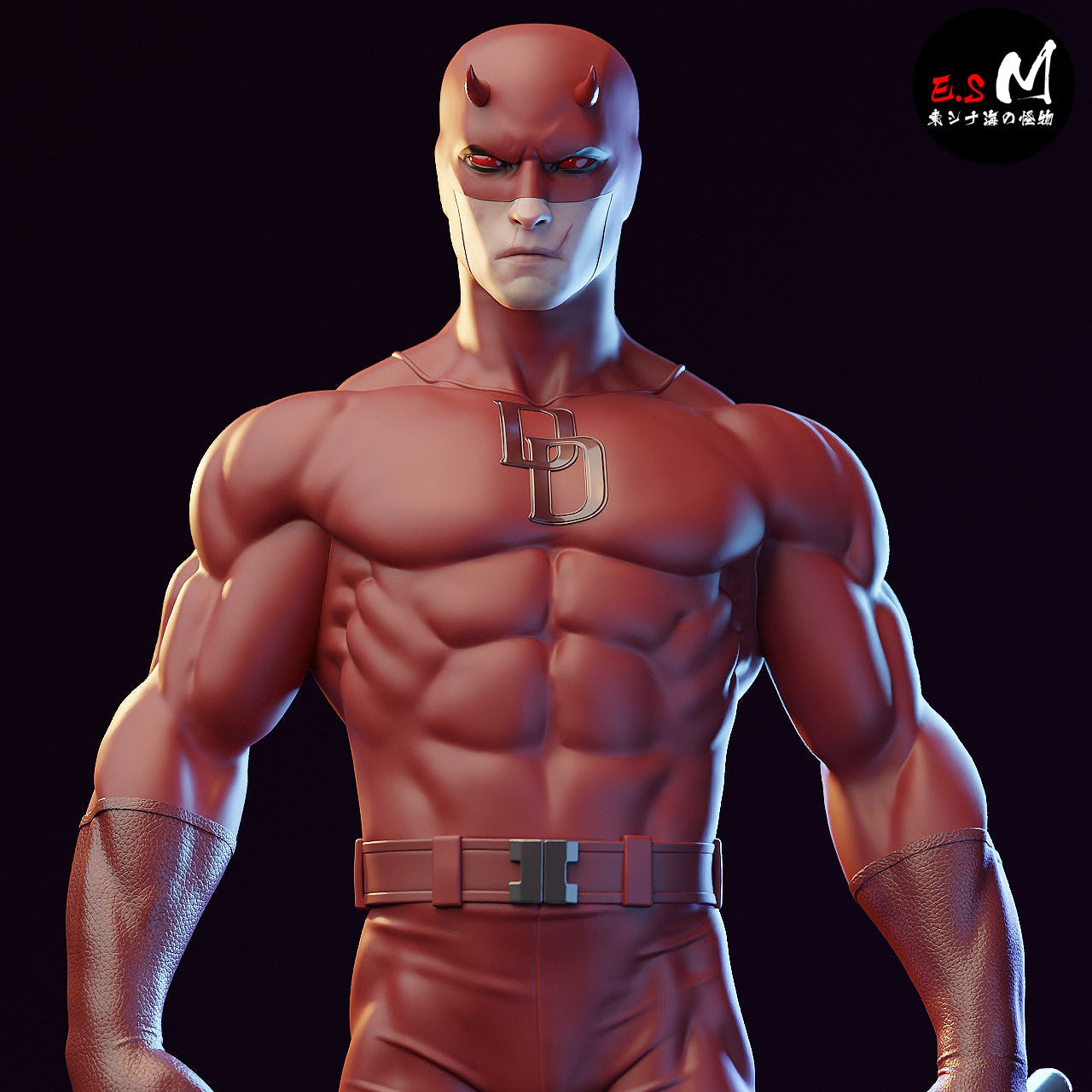Daredevil undamaged suit variant Marvel Comics 1:6 scale figure front view