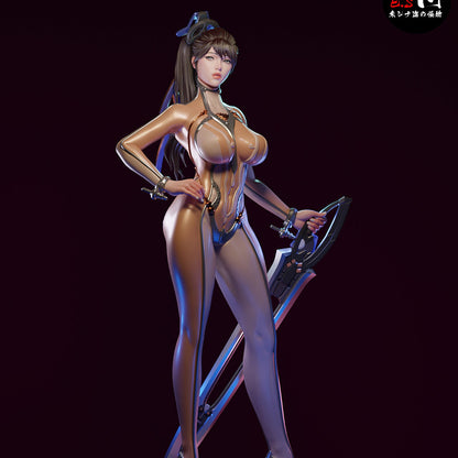 Eve Stellar Blade 1:6 scale figure front view holding oversized sci fi sword