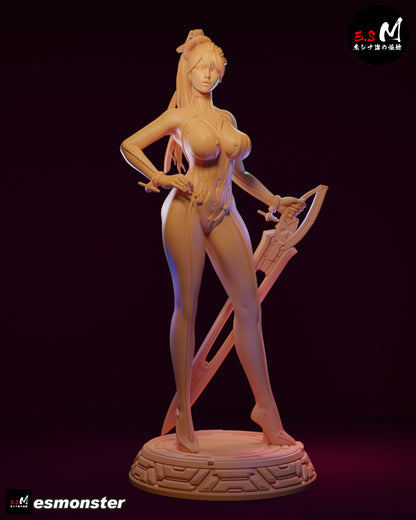 Eve Stellar Blade unpainted resin parts breakdown body legs arms sword base