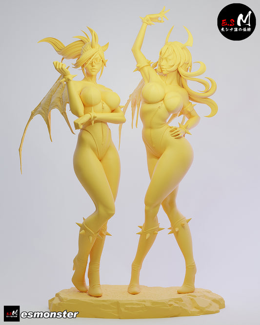 Kneesocks & Scanty Diorama - Panty and Stocking with Garterbelt (SFW/NSFW 18+ Only) - 1:6 Scale Figure