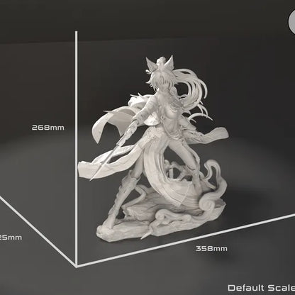 Grey render with measurement overlay showing 292mm height, 198mm depth, and 164mm width.
