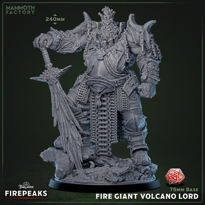 Fire Giant Volcano Lord - Fire Giant Warlord - Miniature