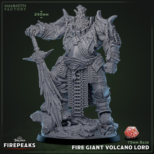 Fire Giant Volcano Lord - Fire Giant Warlord - Miniature