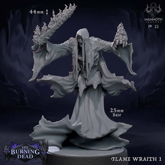 Flame Wraiths – The Burning Dead Undead Horror Miniatures