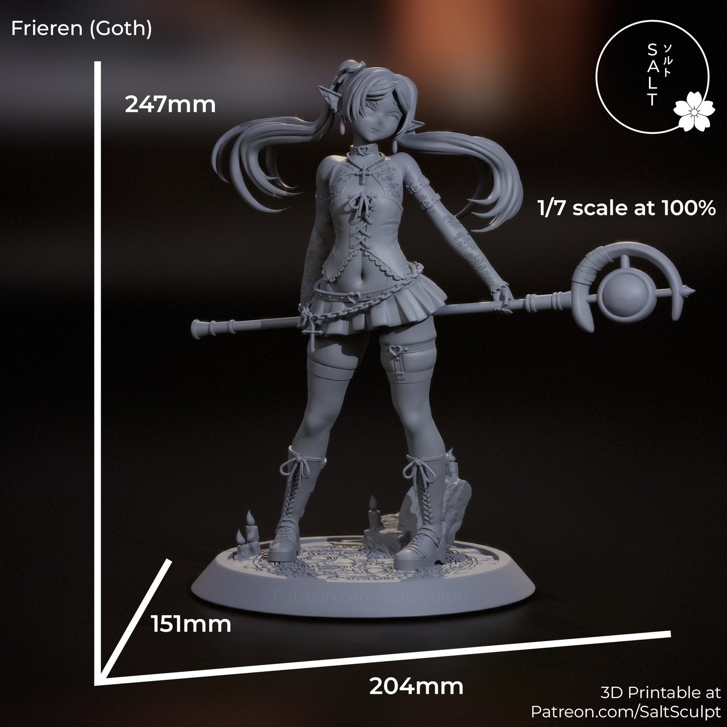 Goth Frieren - Frieren: Beyond Journey's End / Hepburn: Sōsō no Furīren - 1:7 Scale Figure