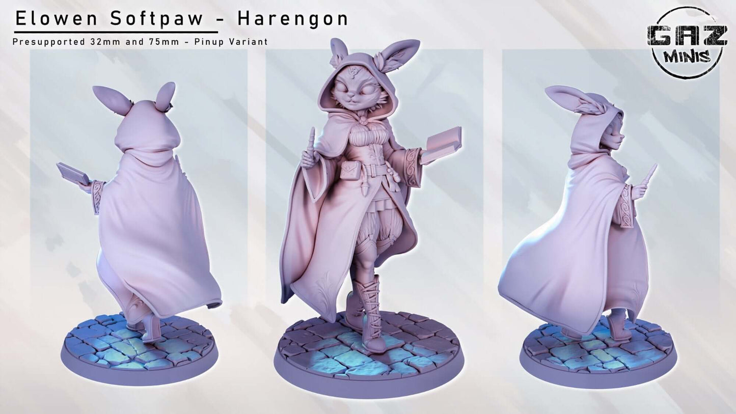 Mage Elowen Softpaw the Harengon