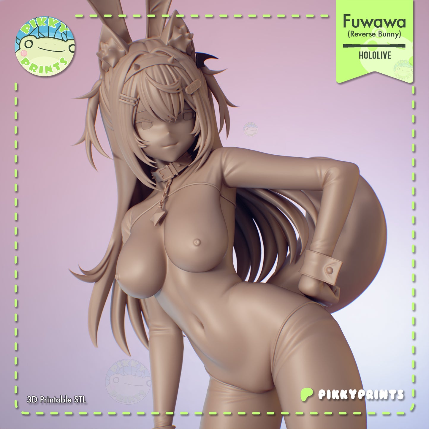 Reverse Bunny Fuwawa - Virtual Social Media Star  (SFW/NSFW 18+ Only) - Hololive - 1:7 Scale Figure