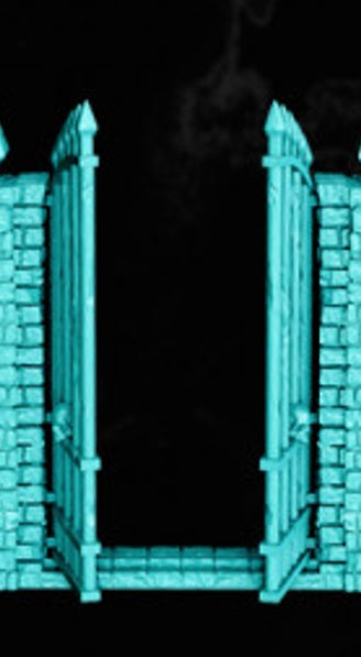 Graveyard of Sorrows Scatter Terrain (Gate, Tombstones, and Statue)