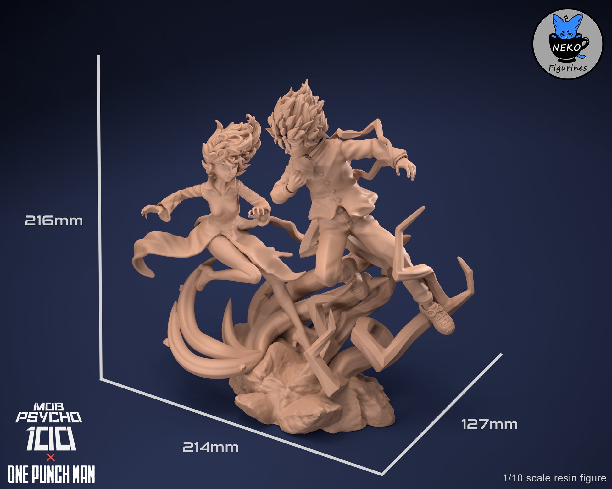 Measurement diagram proving this diorama eats shelf space and regrets nothing
