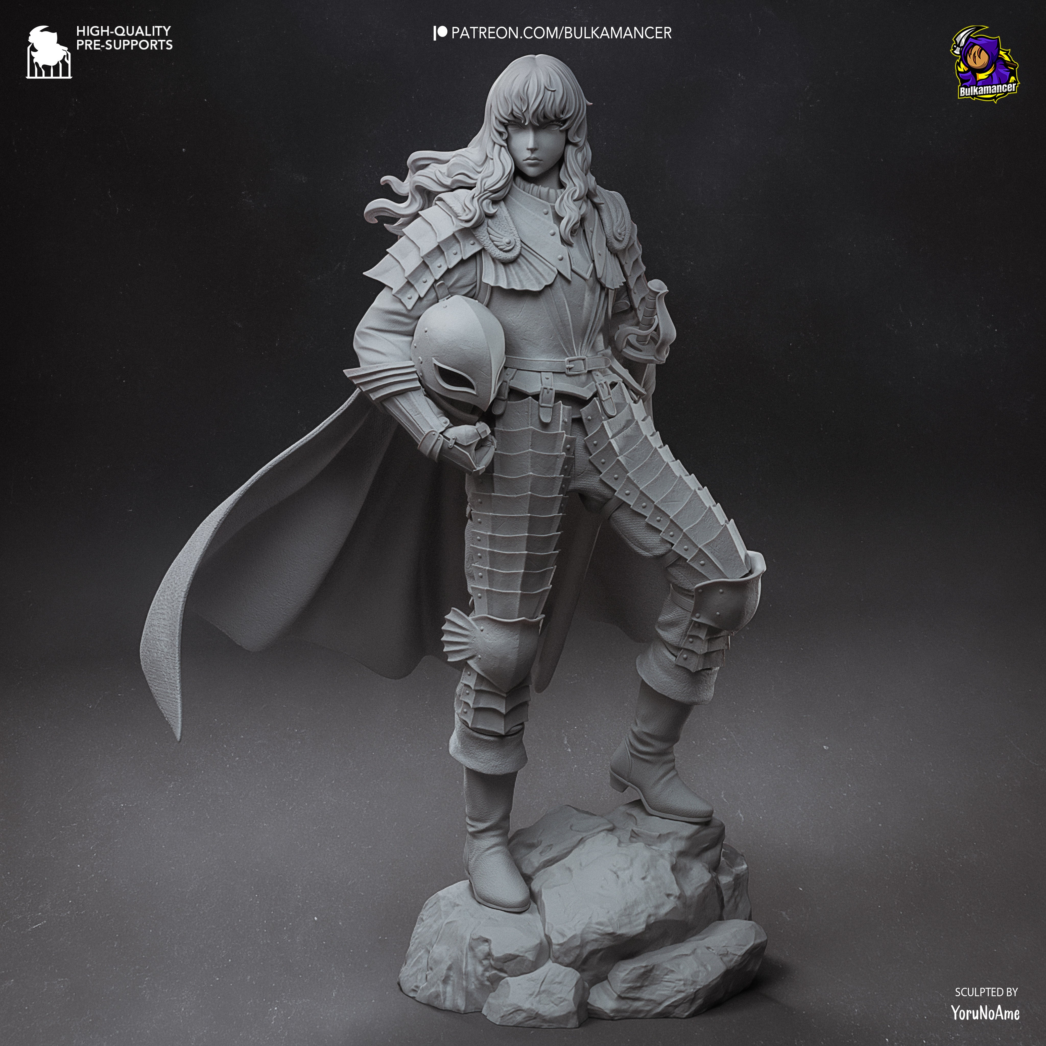 ベルセルク 蝕 Griffith グリフィス 立体アート 造形 オブジェ Griffith - Berserk - 1:8 Scale Figure – Dungeon Master Minis