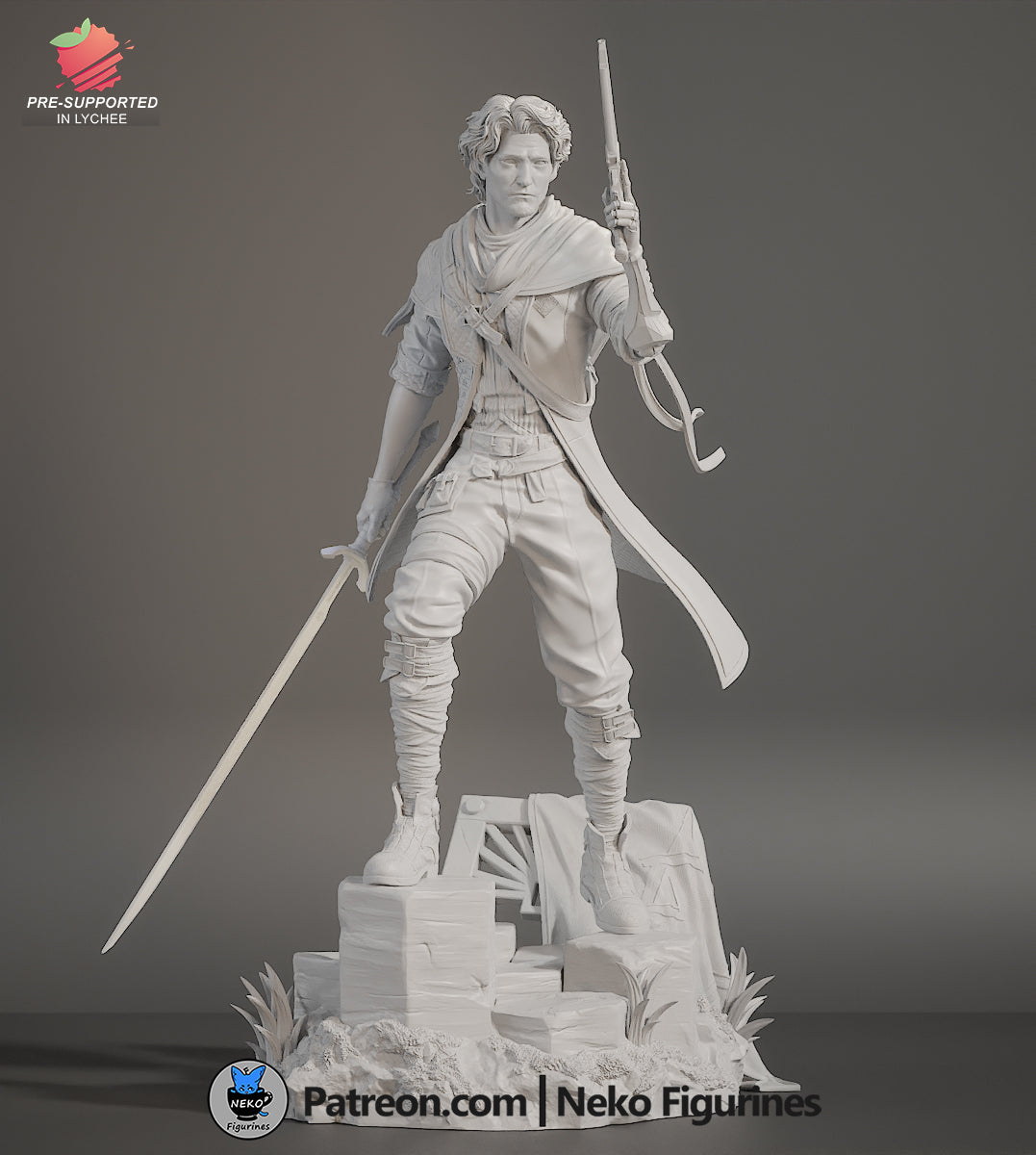 Front view of Gustave