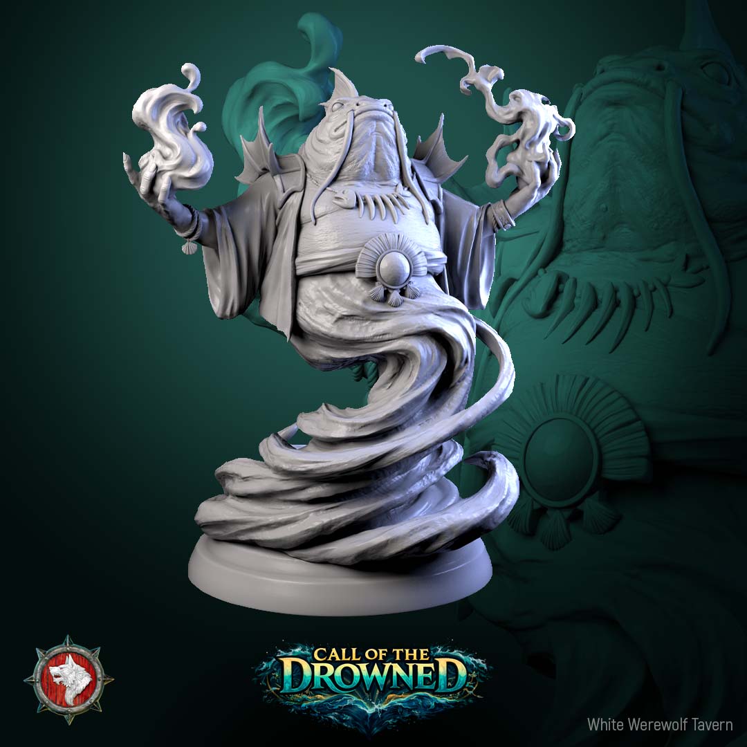 Brine Born Prophet – Call of the Drowned – Resin Miniature