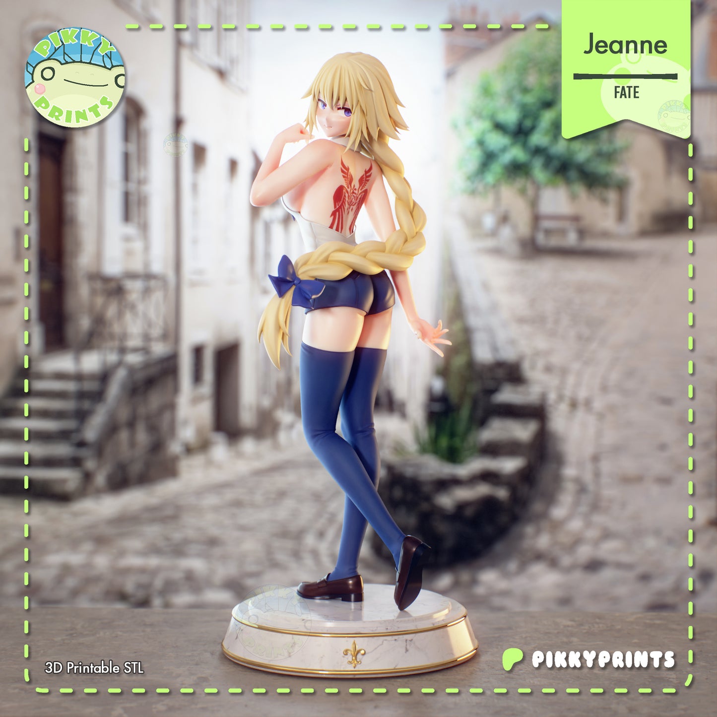 Jeanne d'Arc Fate Grand Order 1:7 scale resin collector statue dynamic pose display collectible front view
