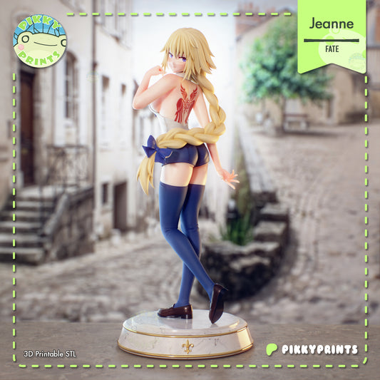 Jeanne d'Arc Fate Grand Order 1:7 scale resin collector statue dynamic pose display collectible front view