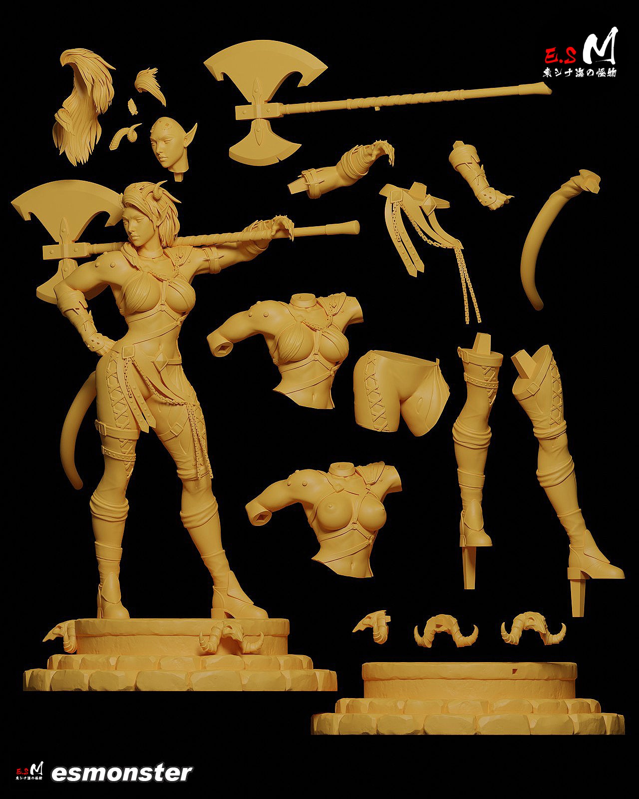 Karlach - Baldur's Gate (SFW/NSFW 18+ Only) - 1:6 Scale Figure Dungeon Master Minis Karlach - Baldur's Gate (SFW/NSFW 18+ Only) - 1:6 Scale Figure Dungeon Master Minis