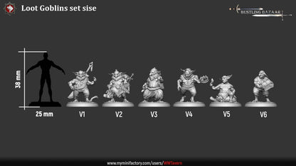 Loot Goblins – Dungeon Monster Miniatures - Loot Piñatas – Bustling Bazaar
