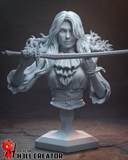 Maelle Expedition 33 bust collectible flowing hair detailed clothing sculpt