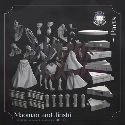 Jinshi & Maomao Diorama - The Apothecary Diaries / Kusuriya no Hitorigoto - 1:8 Scale Figures