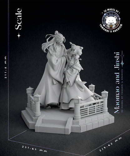 Jinshi & Maomao Diorama - The Apothecary Diaries / Kusuriya no Hitorigoto - 1:8 Scale Figures