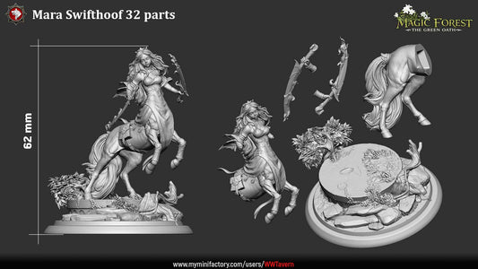 Centaur Warrior – Centaur Fighter – Magic Forest The Green Oath – Miniature