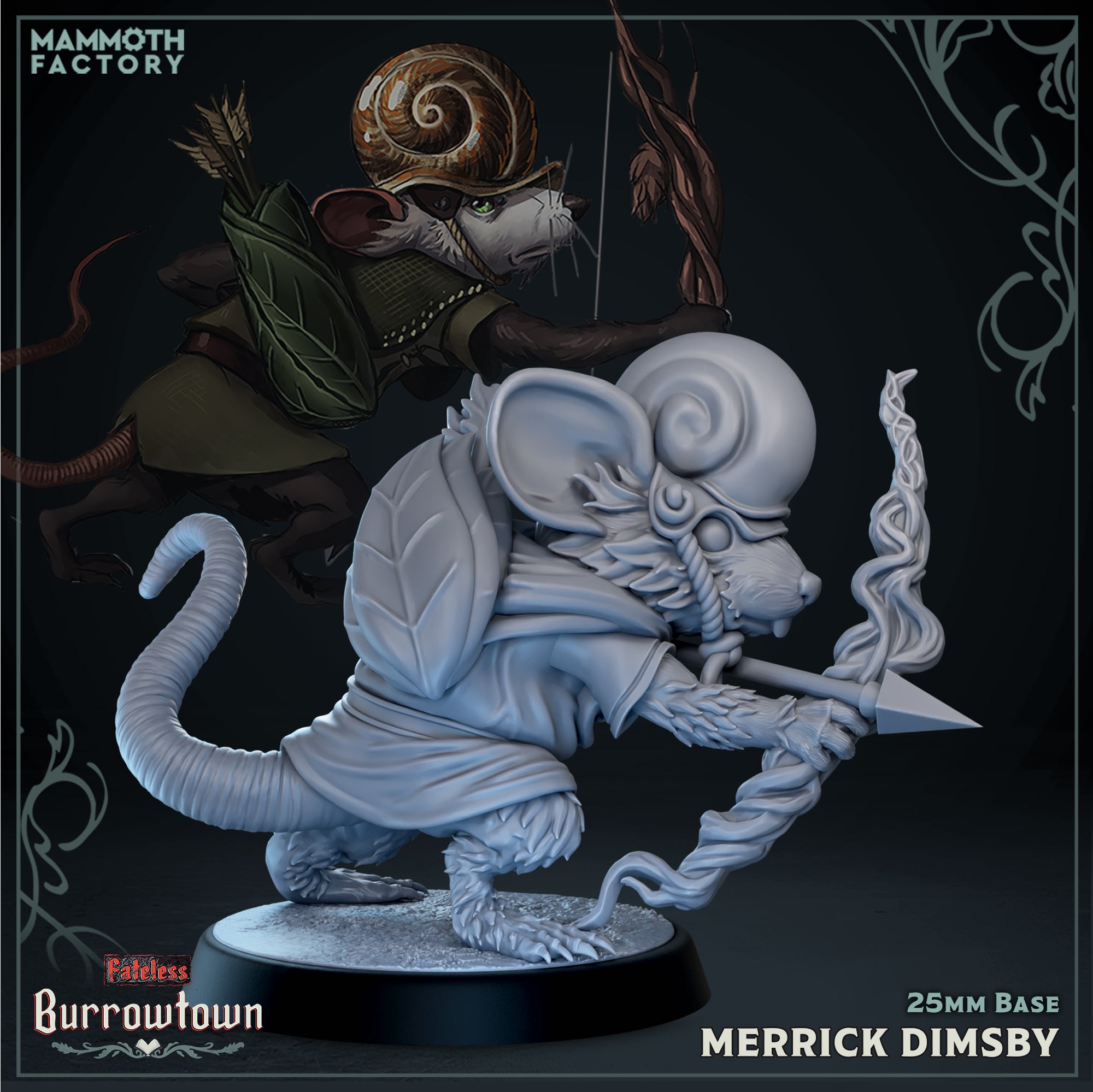 Merrick Dimsby – Mouse Ranger – Burrowtown Fateless – Miniature ...