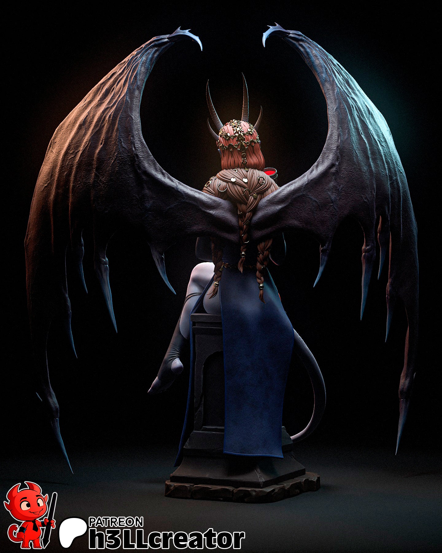 Mizora - Baldur's Gate - 1:8 Scale, Bust – Dungeon Master Minis