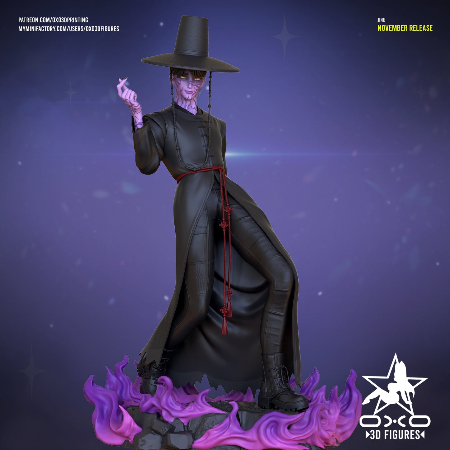 Jinu - K-Pop Demon Hunters - 1:10 Scale Figure