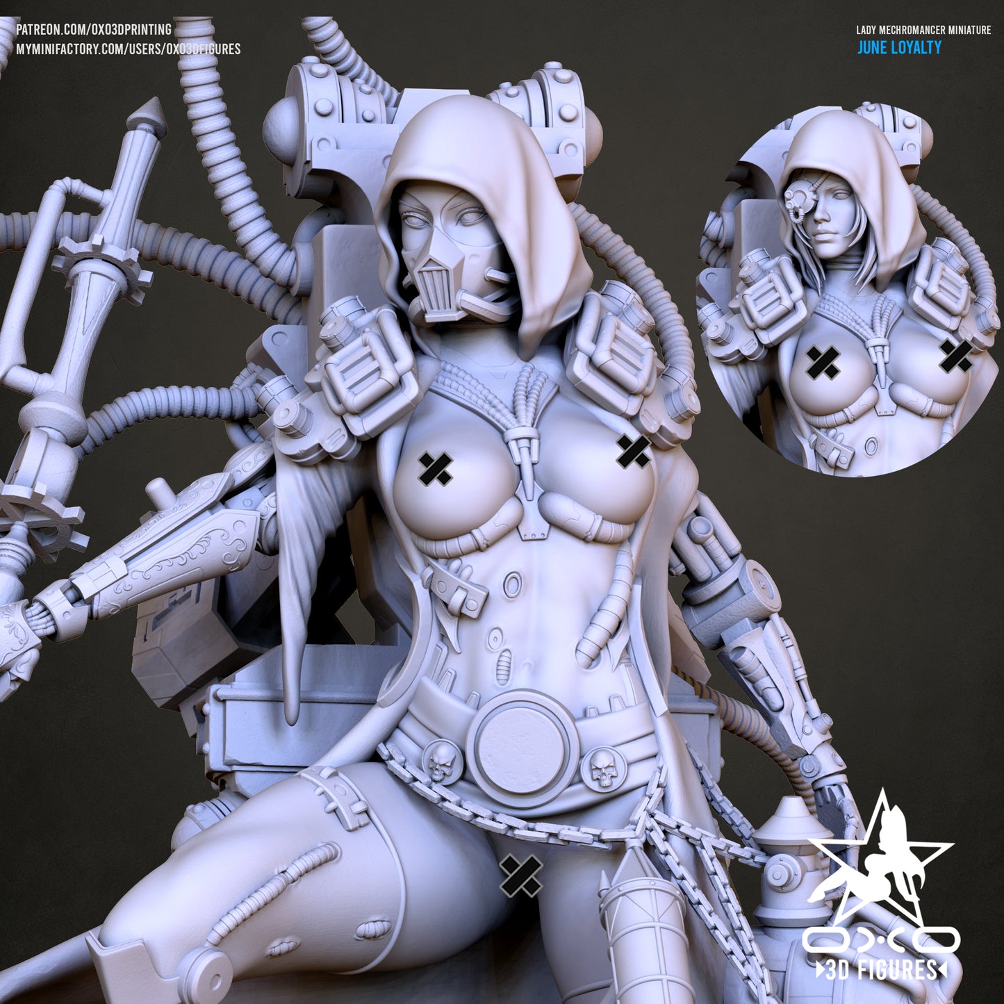 Lady Mecromancer - Lovemace - (SFW/NSFW 18+) 1:10 Scale