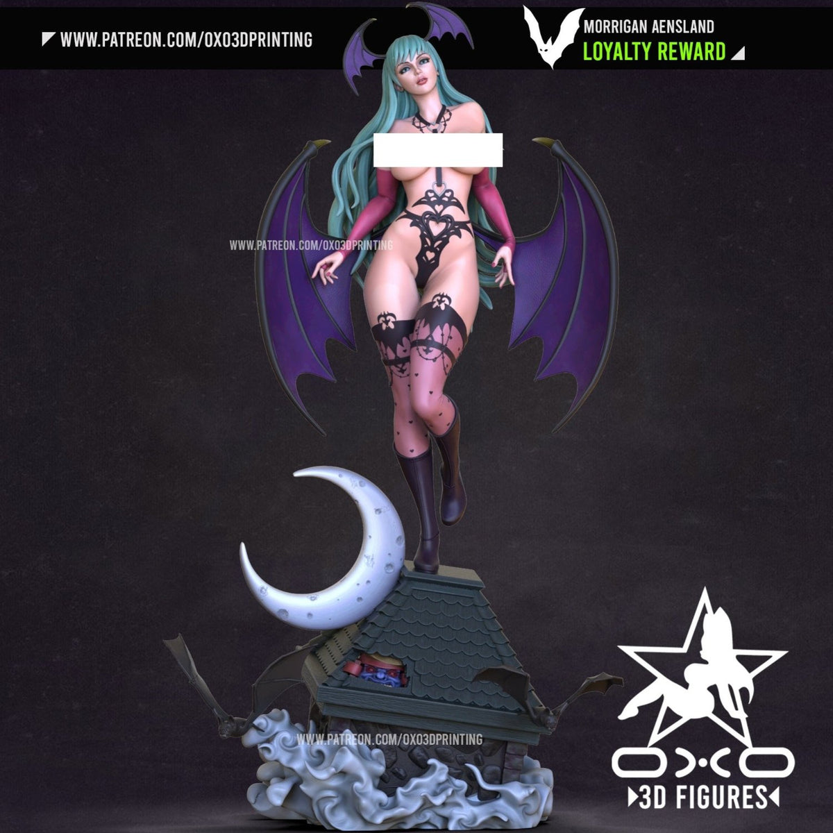 Morrigan Aensland - Darkstalkers - (SFW/NSFW 18+) 1:10 Scale  Dungeon  Master Minis