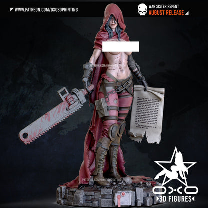 War Sister REPENT - WH40K - (SFW/NSFW 18+) 1:12 Scale