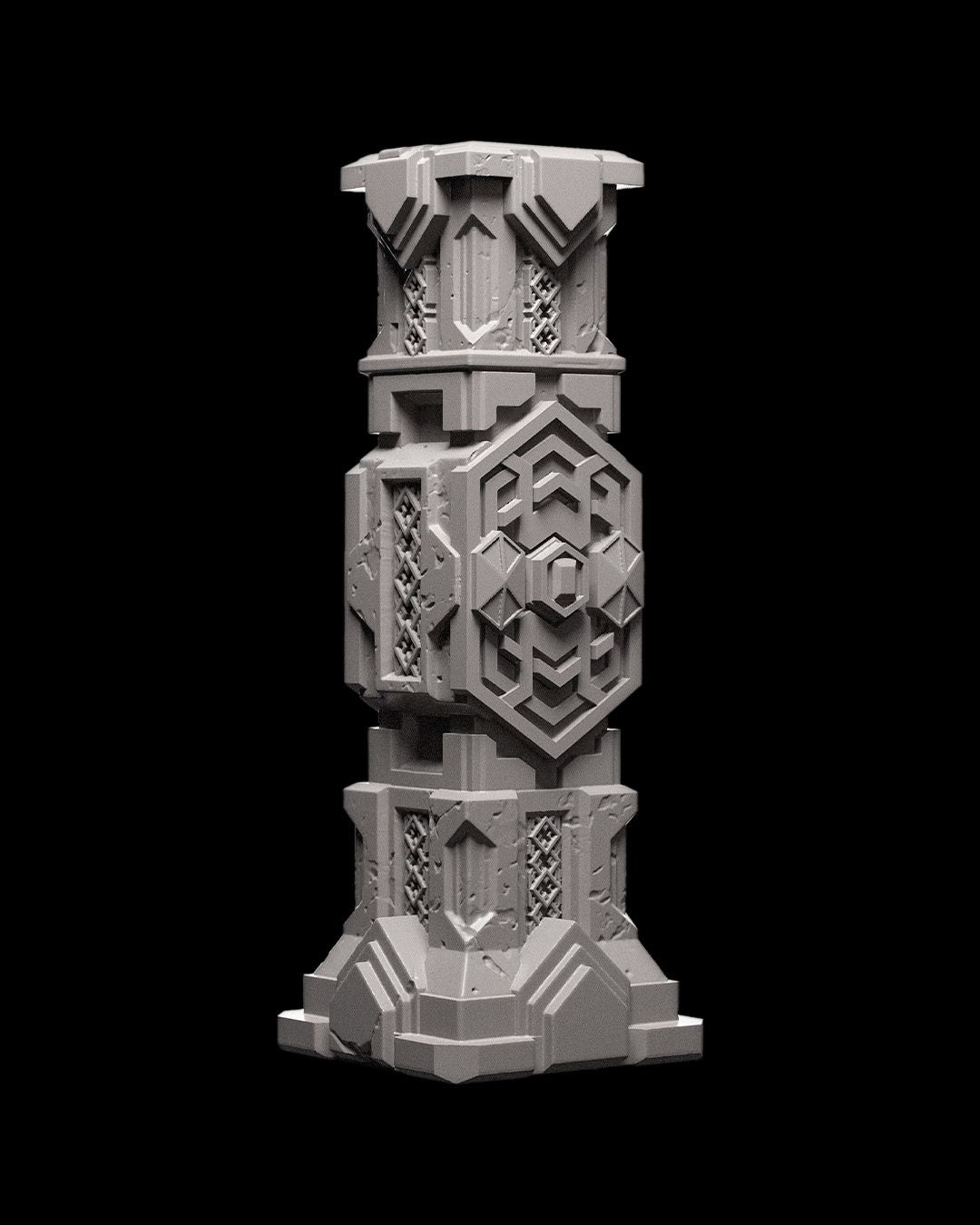 A dwarven pillar so beautifully carved that even the stone giants are jealous. A must-have for your underground setup.