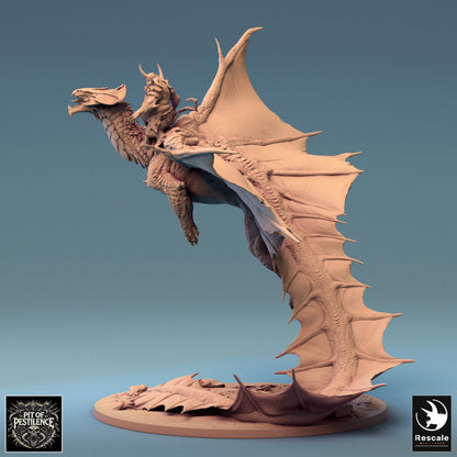 Legendary Metallic Brass Dragon - Take Off