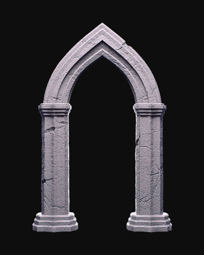 A gothic archway fit for grand entrances, dramatic exits, or just brooding in style.