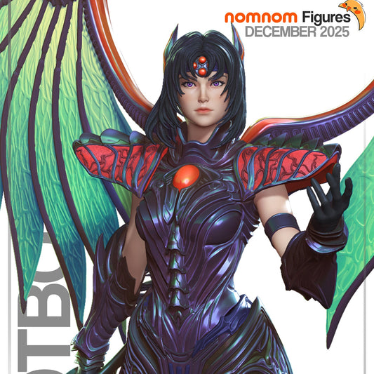 Rose Legend of Dragoon detailed Dragoon armor and wing sculpt close-up