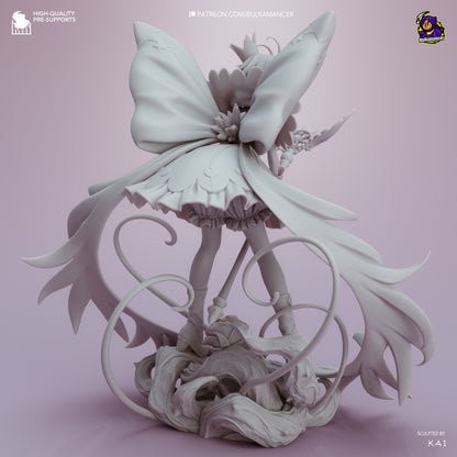 Sakura Card Captor Sakura unpainted figure rear view wings ribbons