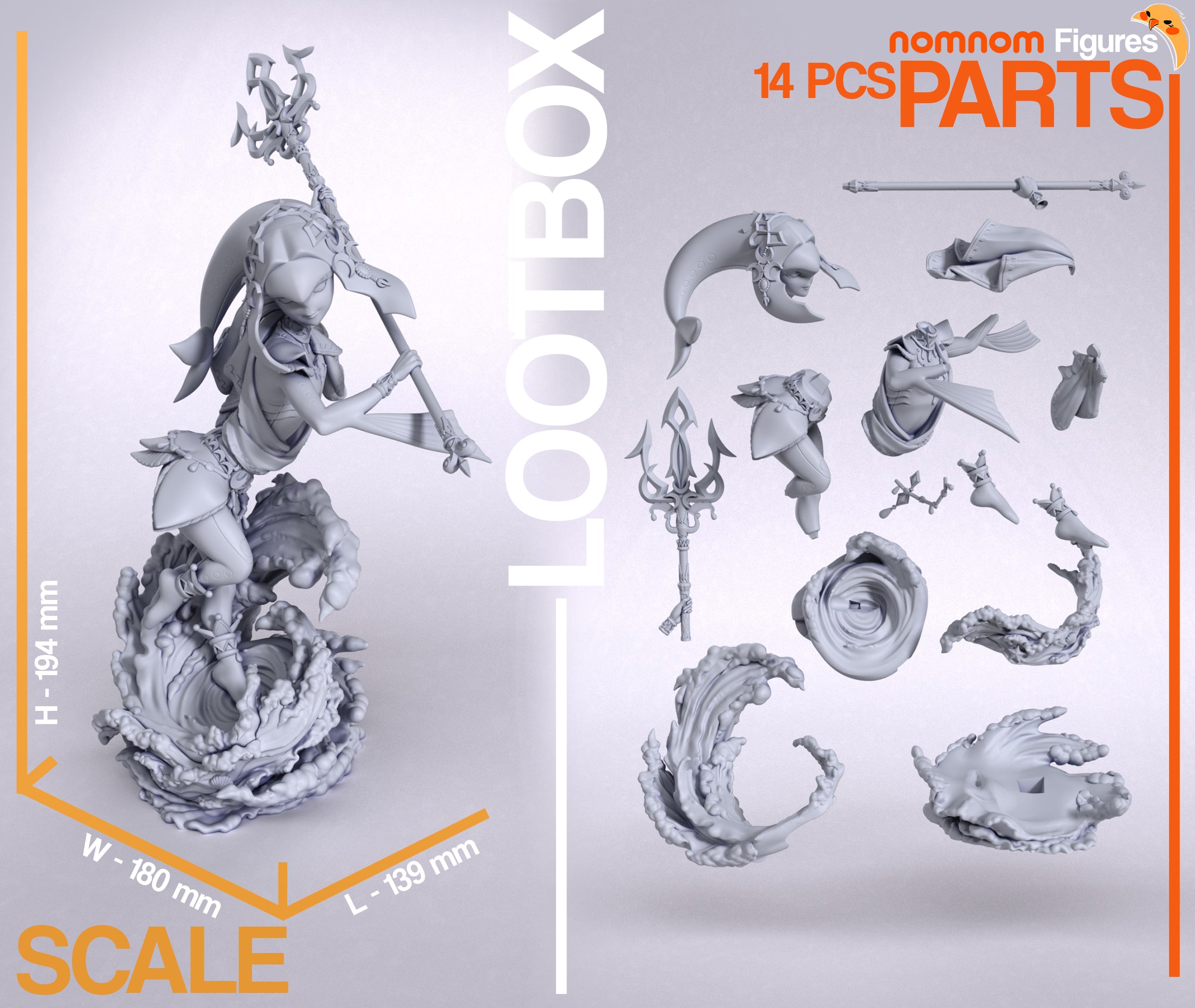 Mipha - Legend of Zelda - 1:10 Scale – Dungeon Master Minis