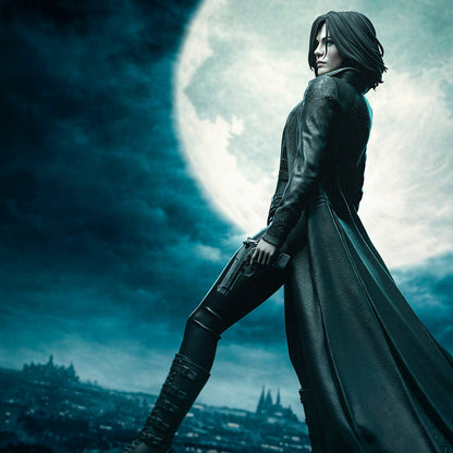 Selene Underworld cinematic full figure moonlit gothic vampire scene