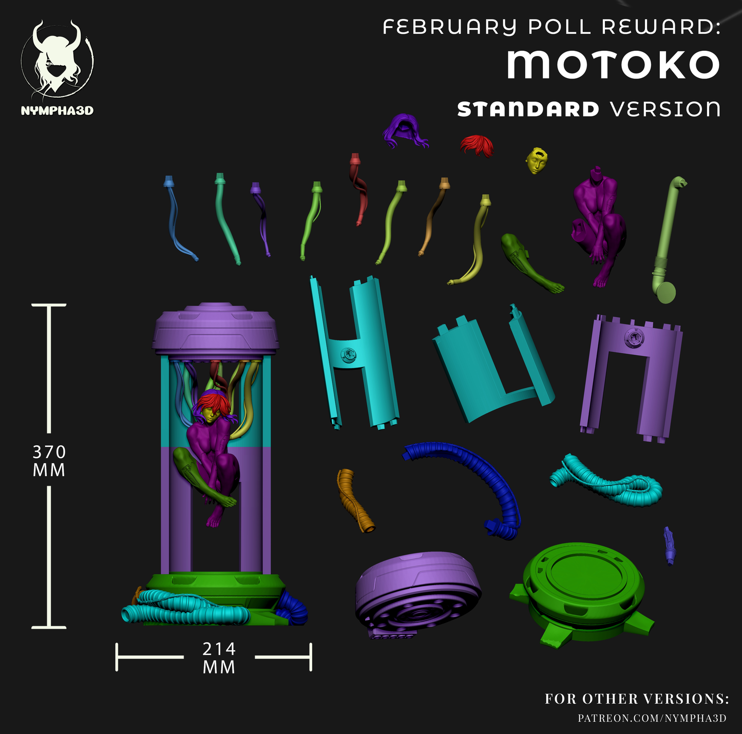 Motoko Kusanagi - Ghost in the Shell (SFW/NSFW 18+ Only) - 1:4 Scale Figure