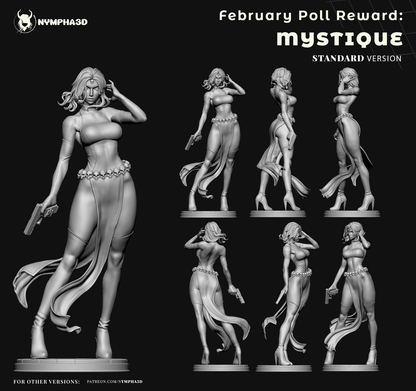 Mystique - Marvel Comics  (SFW/NSFW 18+ Only) - 1:6 Scale Figure & Bust