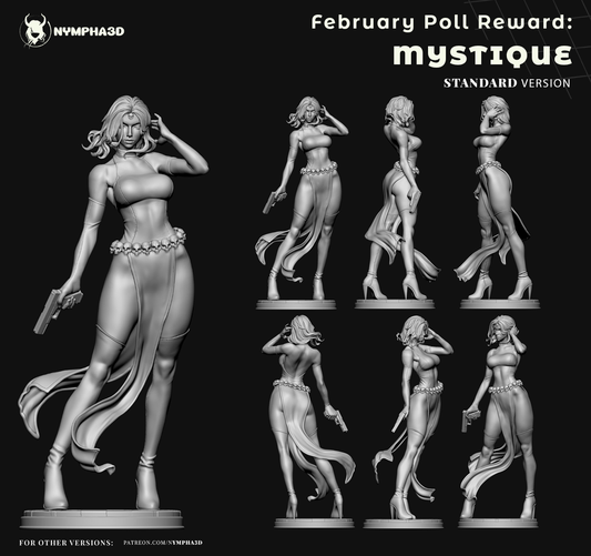 Mystique - Marvel Comics  (SFW/NSFW 18+ Only) - 1:6 Scale Figure & Bust