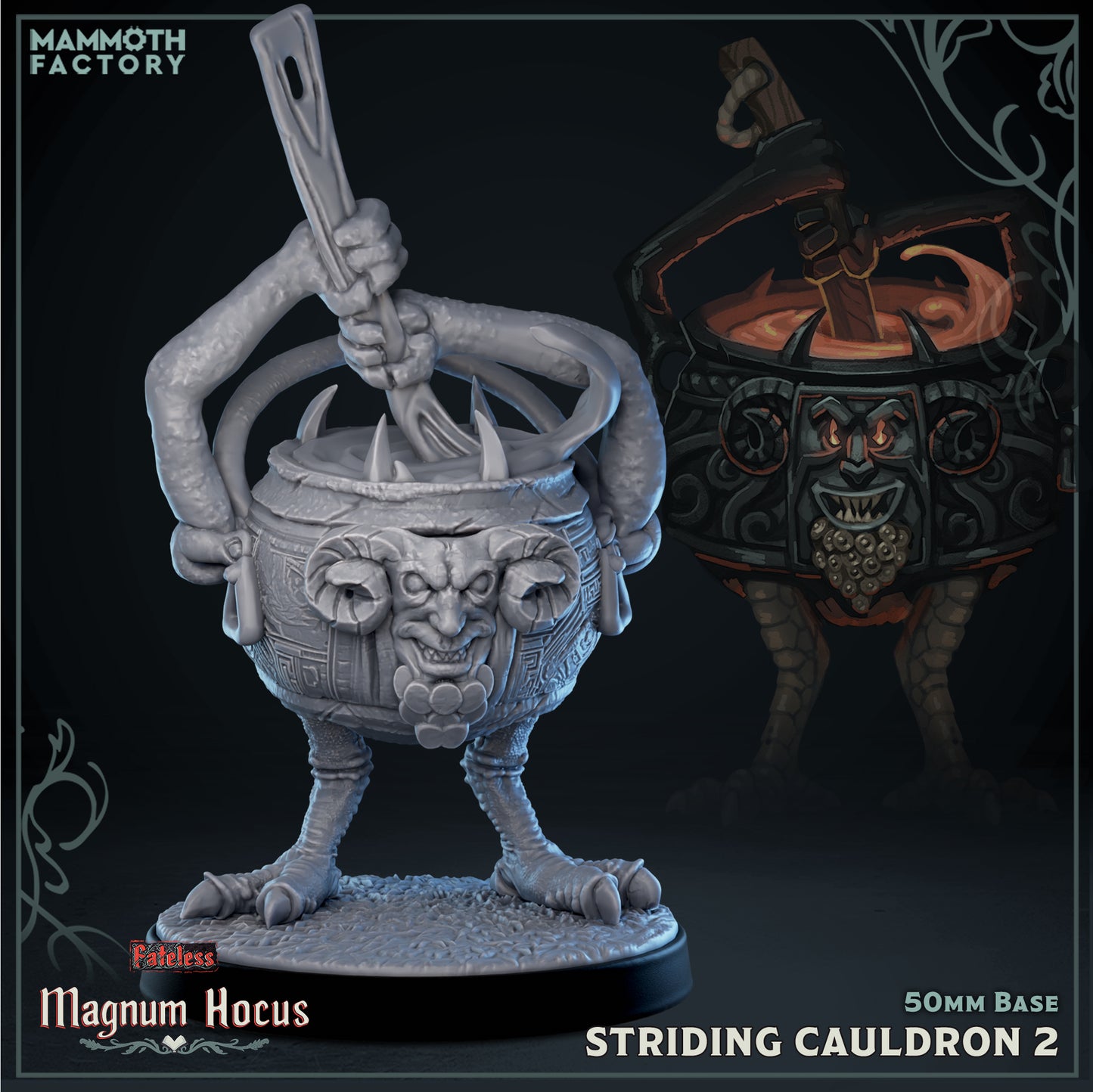 Striding Cauldrons - Fateless - Magnum Hocus - Resin Miniatures