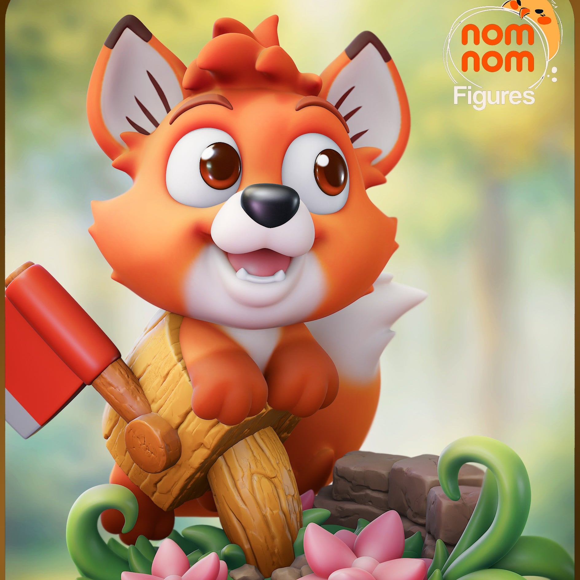 chibi-tod-fox-and-the-hound-collectible-painted-front